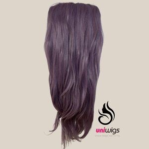 Uniwigs Lilac/Purple Long Wig – Lace Front, Adjustable Cap – With Box & Wig Cap